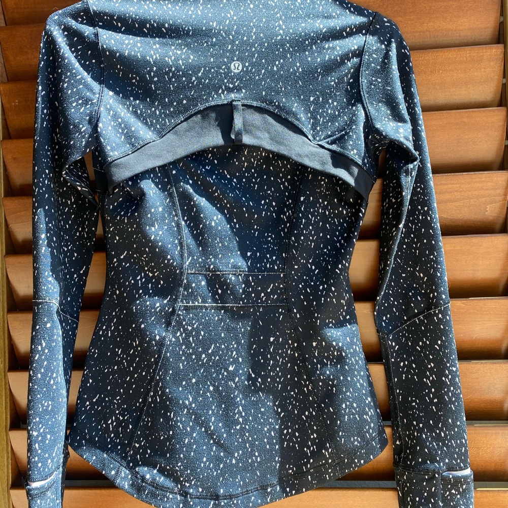 Lulu lemon women’s define jacket, SIZE: 2, COLOR: black with white speckles - Picture 4 of 5